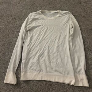 Lululemon White Long Sleeve Shirt